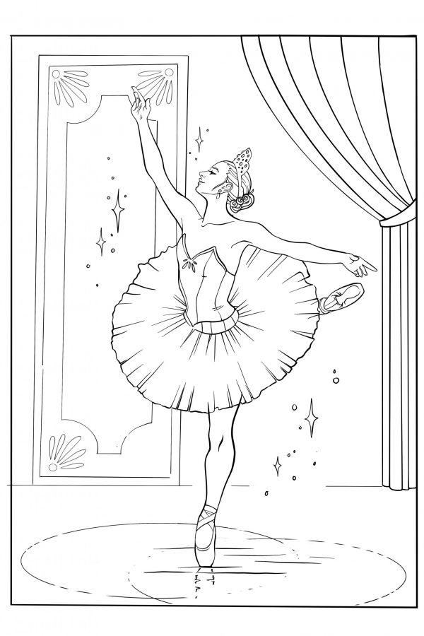 Ballerina Coloring Page