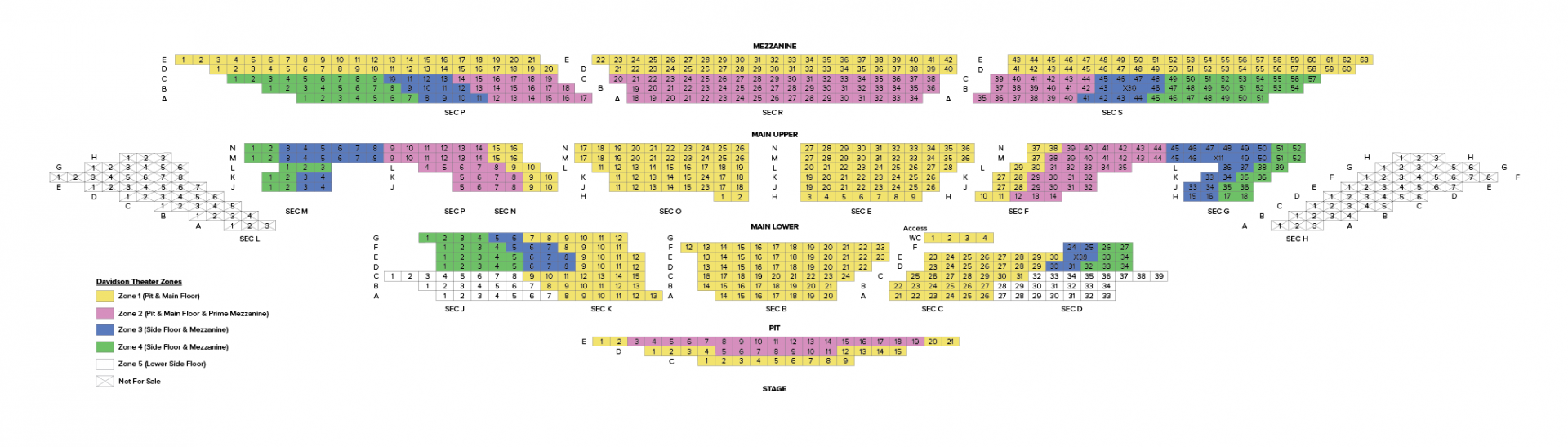 Davidson Theatre Map