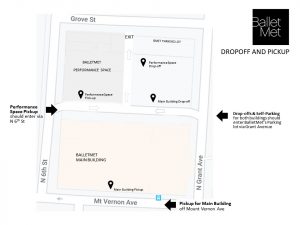 Academy Pick-Up and Drop-off Map
