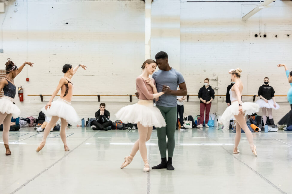 BalletMet Dancers rehearsing Swan Lake