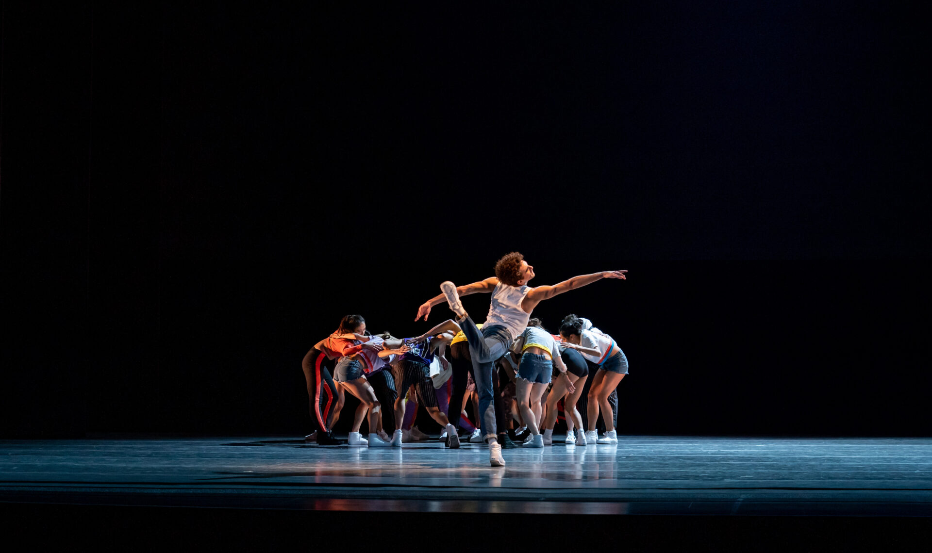 Dancers perform Justin Peck's The Times Are Racing.