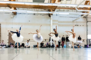 BalletMet Dancers rehearsing Swan Lake