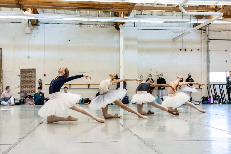 BalletMet Dancers rehearsing Swan Lake