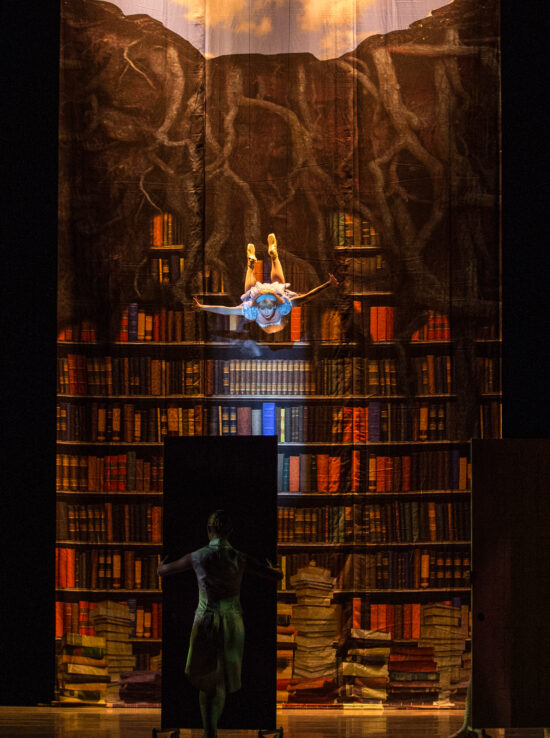 BalletMet dancers on stage in Alice.