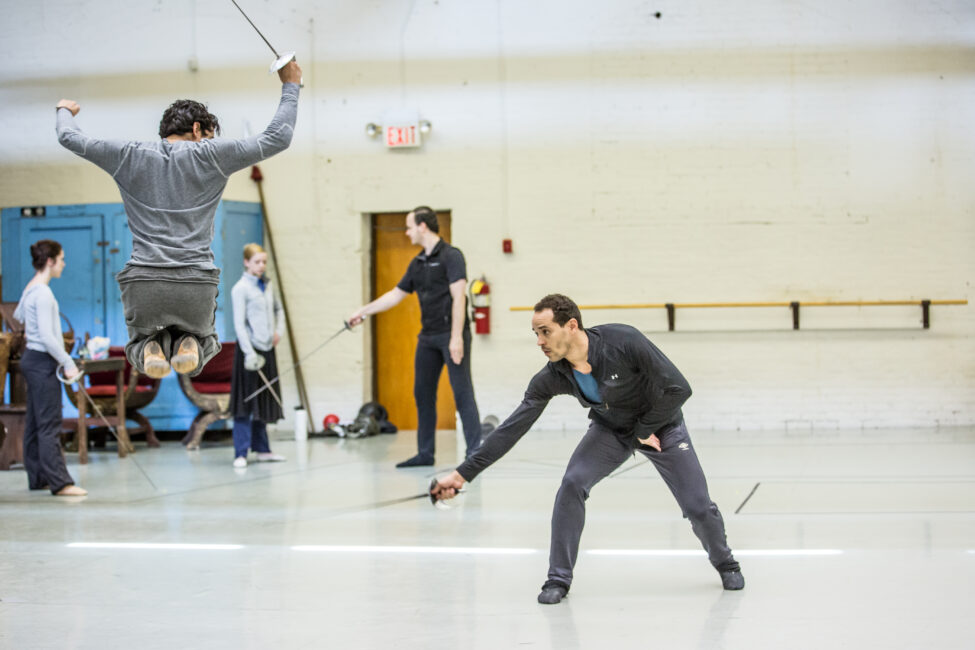 BalletMet dancers in rehearsal for Romeo and Juliet.