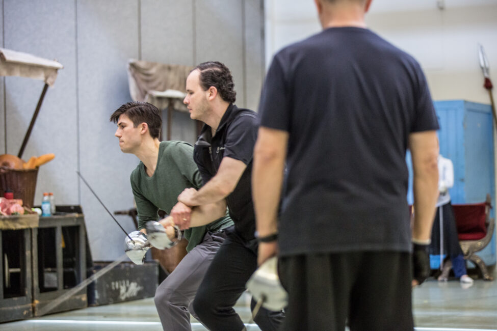 BalletMet dancers in rehearsal for Romeo and Juliet.