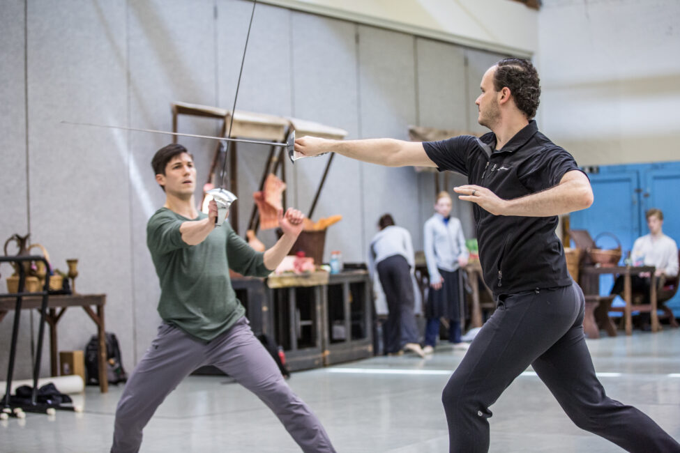 BalletMet dancers in rehearsal for Romeo and Juliet.