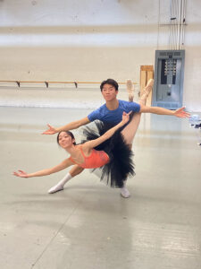 Sumi Ichikawa and Tristan Toy rehearse for the USA International Ballet Competition in Jackson, MS.