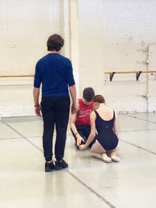 Claire Wessells and Jordan Sheppard rehearse for the USA International Ballet Competition in Jackson, MS 2023.