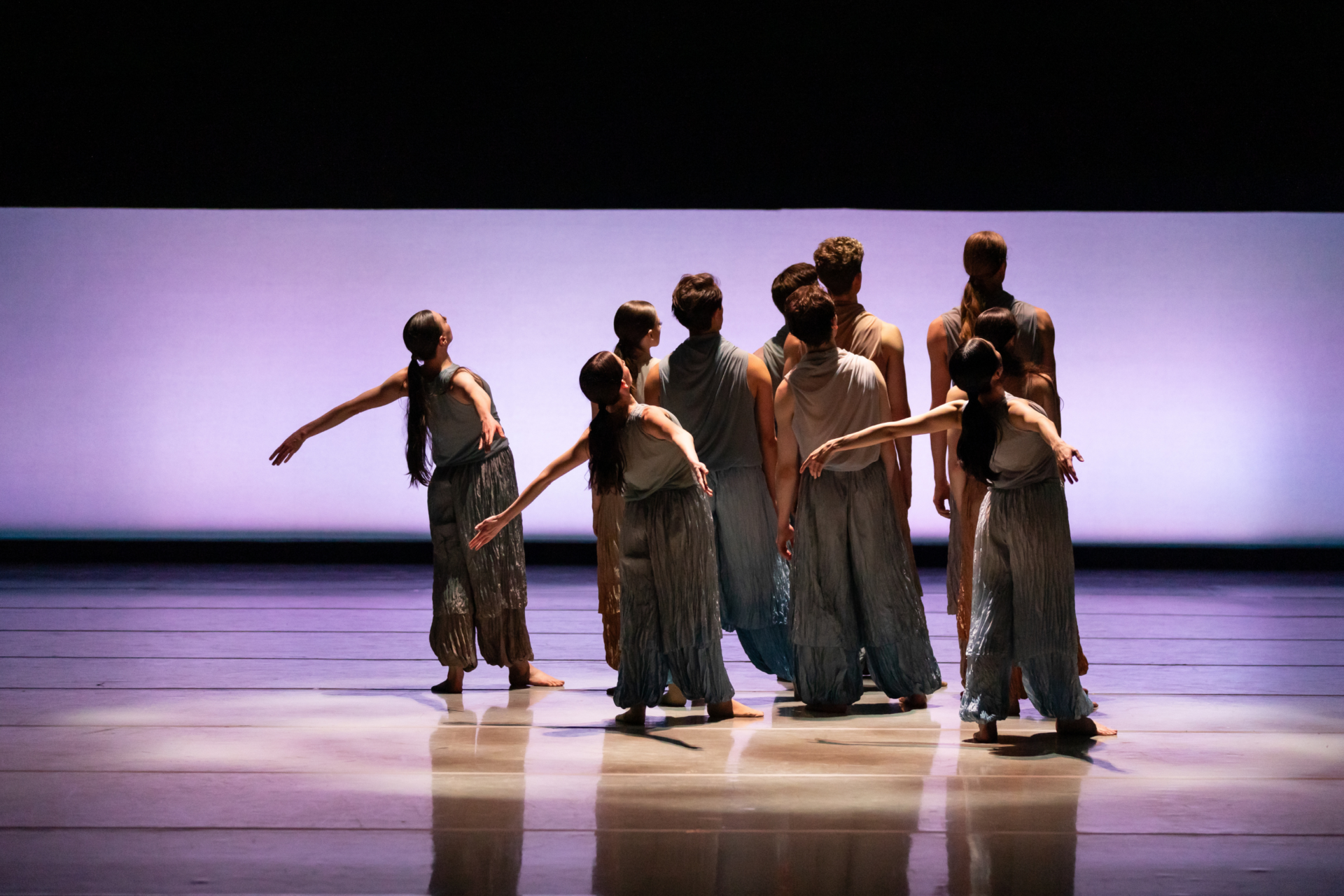 BalletMet company dancers performing the world premiere of Yue Yin's Timeless Tide.