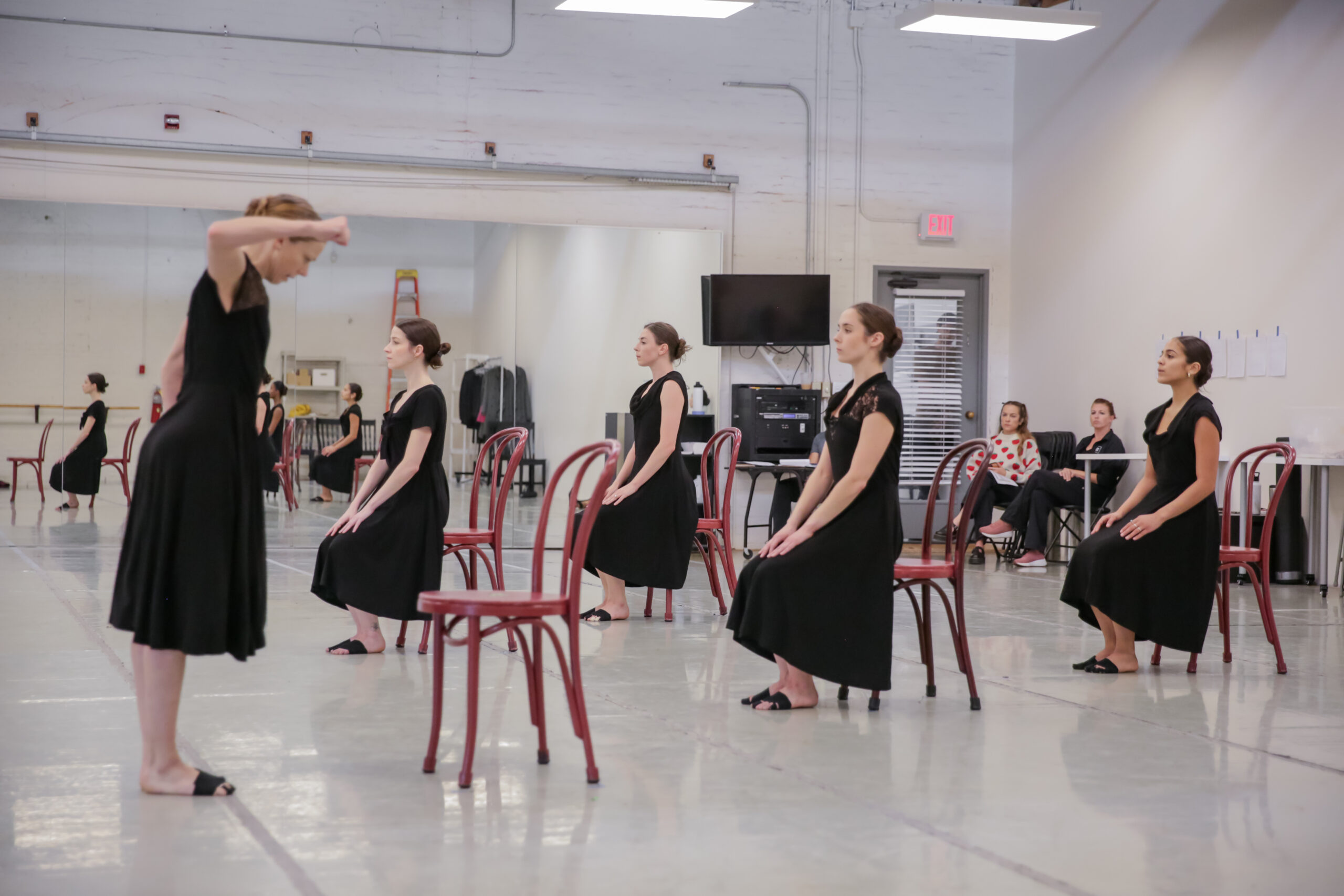 BalletMet Dancers rehearsing Ulysses Dove's Vespers. 