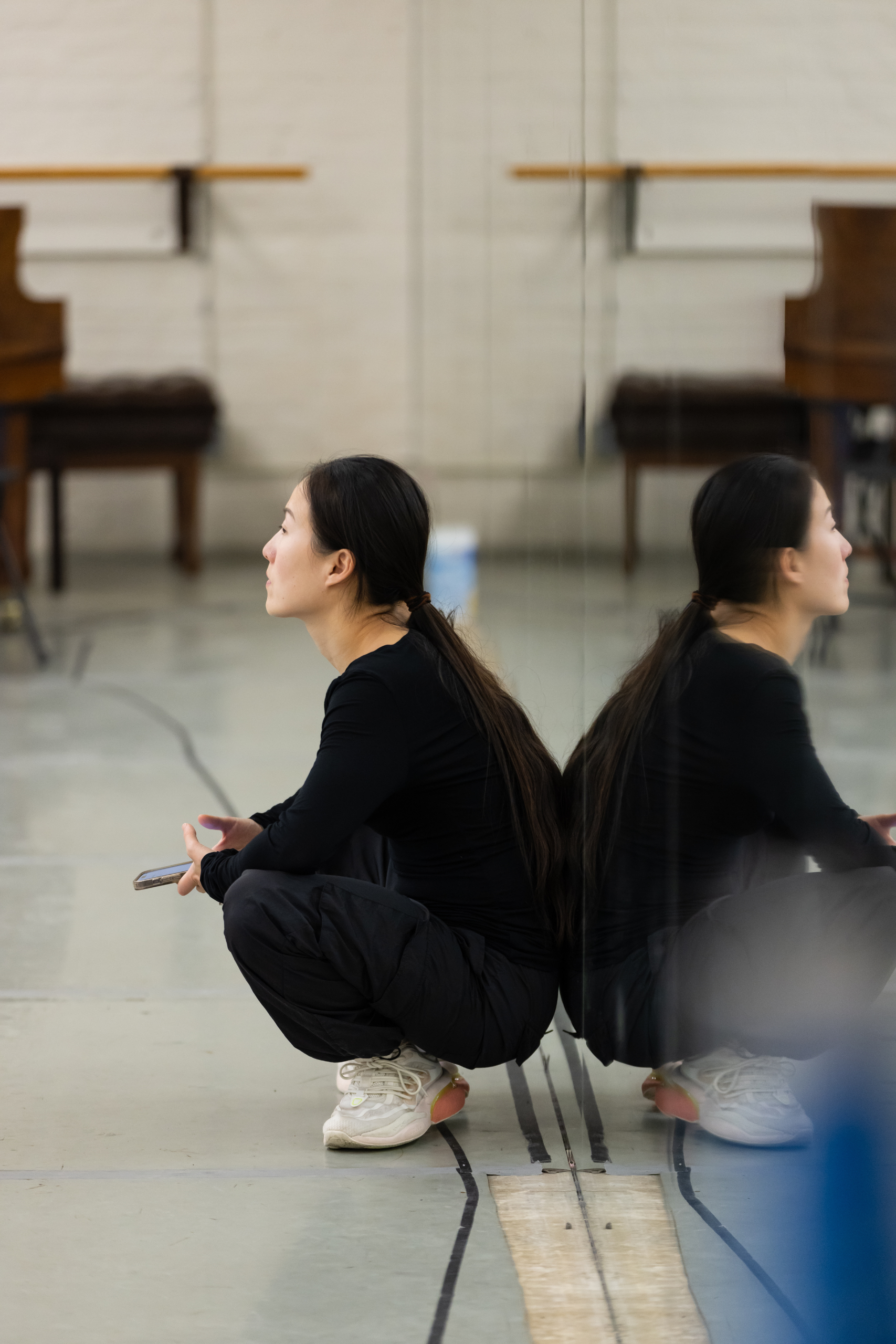 Yue Yin in rehearsal for her new work, 'Timeless Tide'